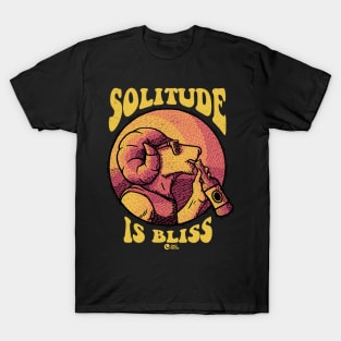 Solitude Is Bliss Blk T-Shirt